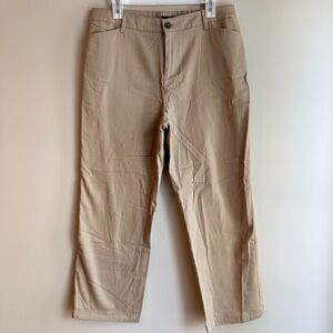 Sonoma Life & Style Chic Tan Women's Wide Leg Kahaki Trousers - Size 16Short